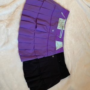 2 Lululemon Run Pace Setter Skirt (Tall)